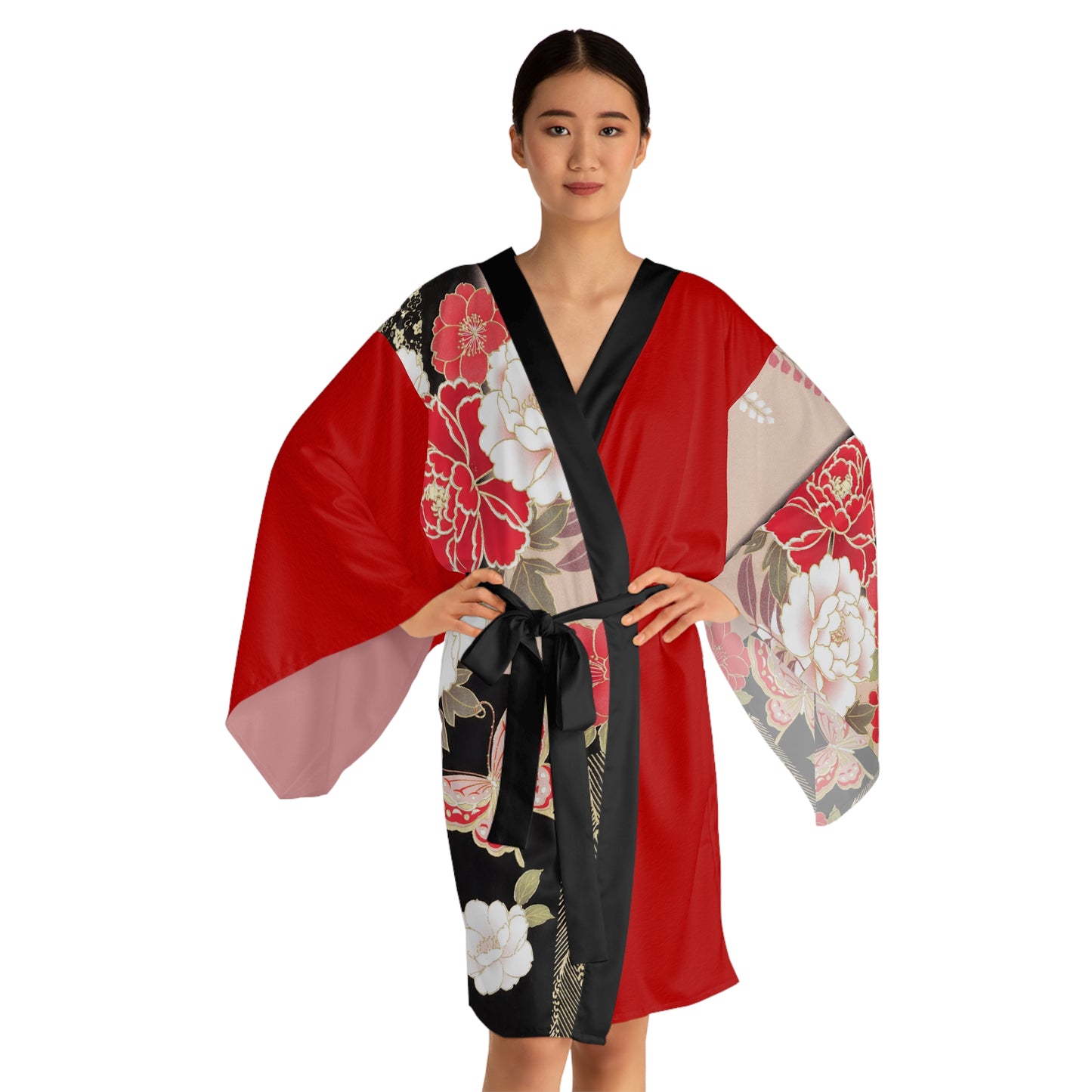 Long Sleeve Kimono Robe (AOP)