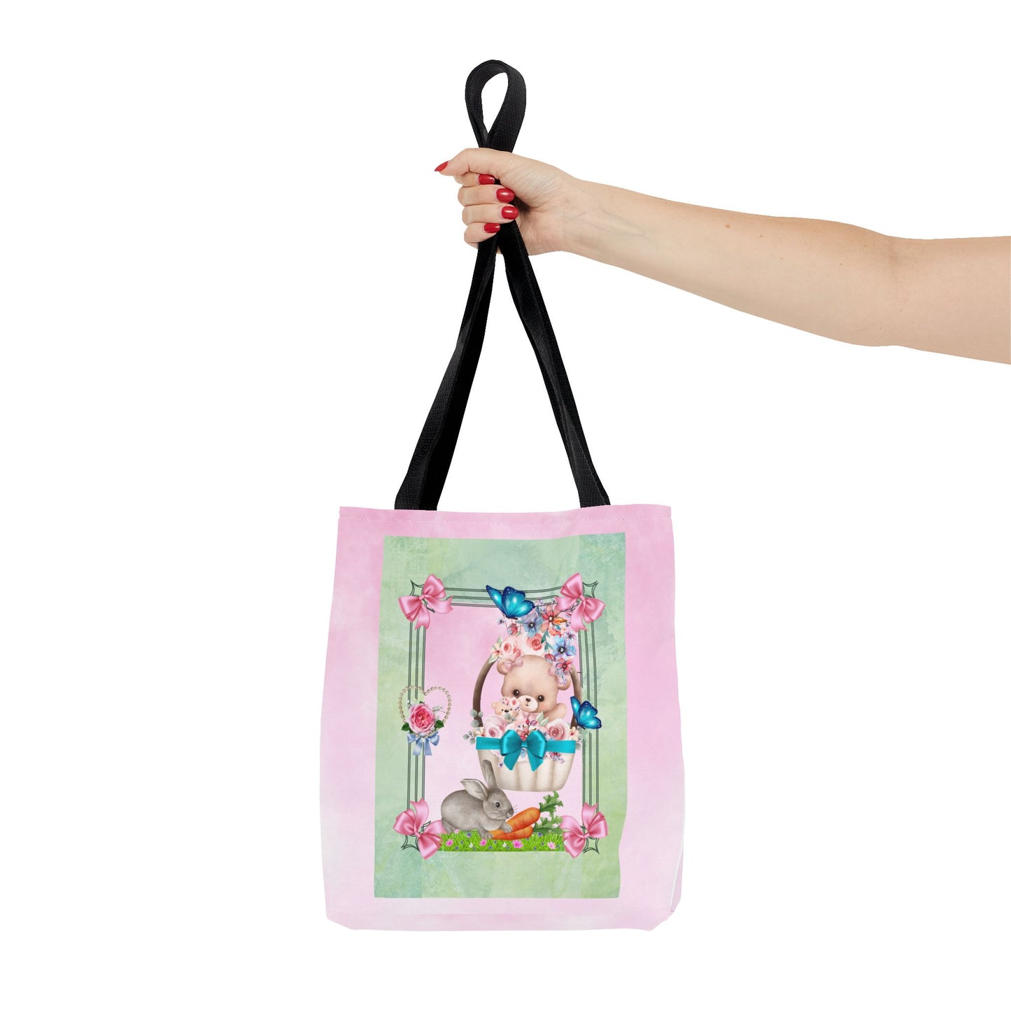 Flower Bear Tote Bag