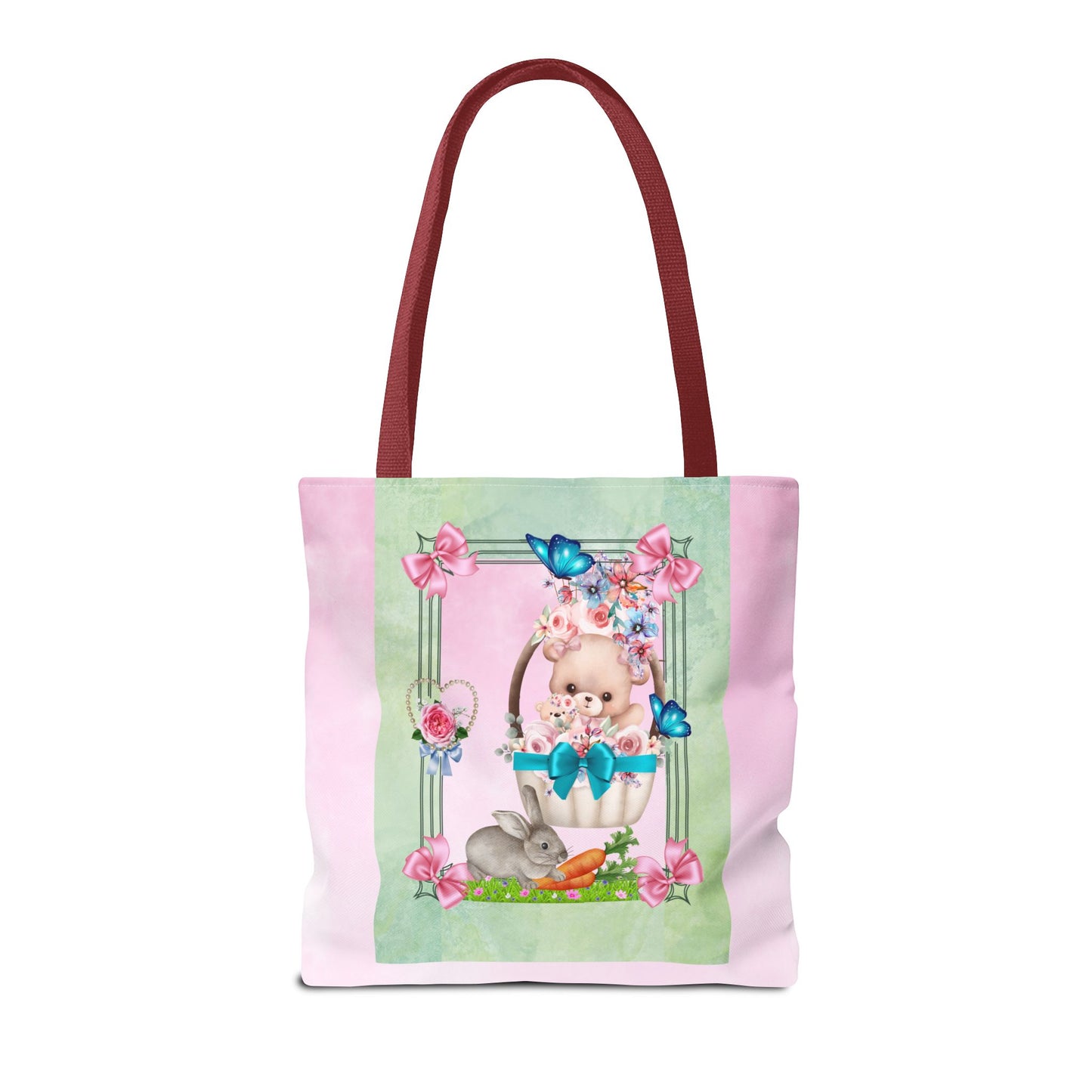 Flower Bear Tote Bag