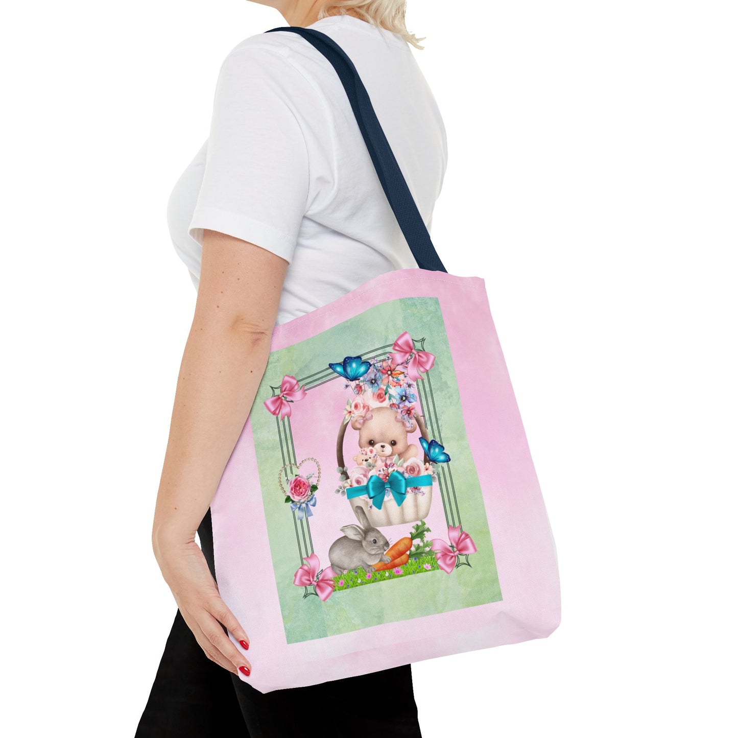 Flower Bear Tote Bag