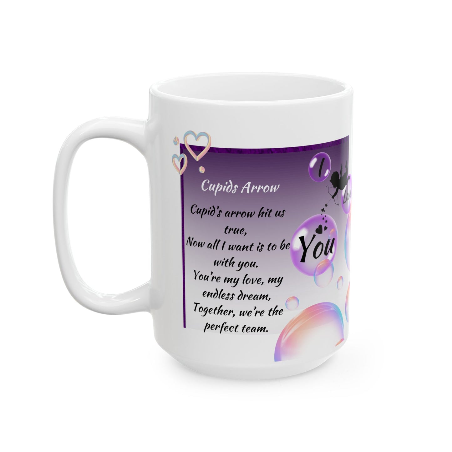 Cupids Arrow Mug, (11oz, 15oz)