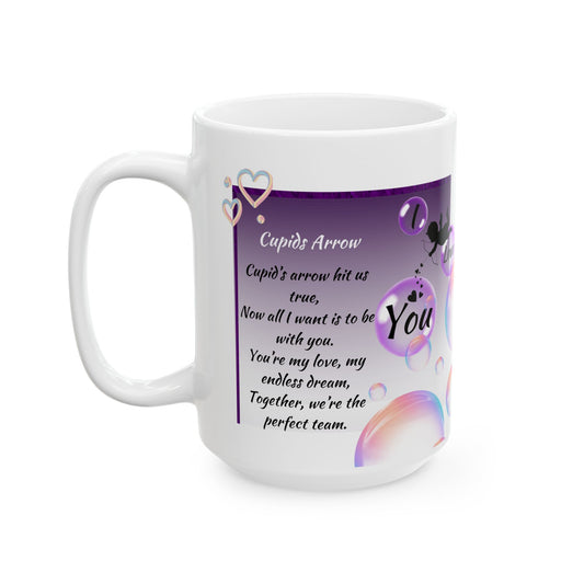 Cupids Arrow Mug, (11oz, 15oz)