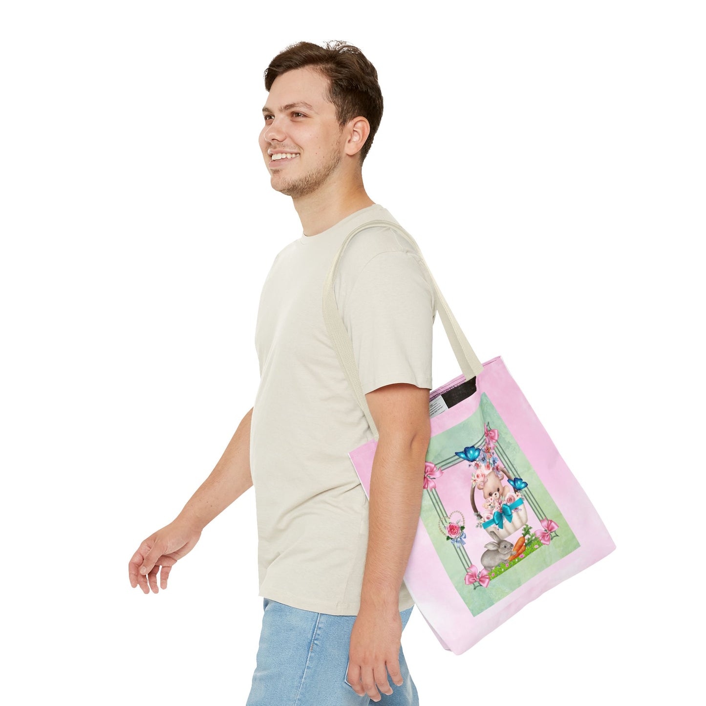 Flower Bear Tote Bag