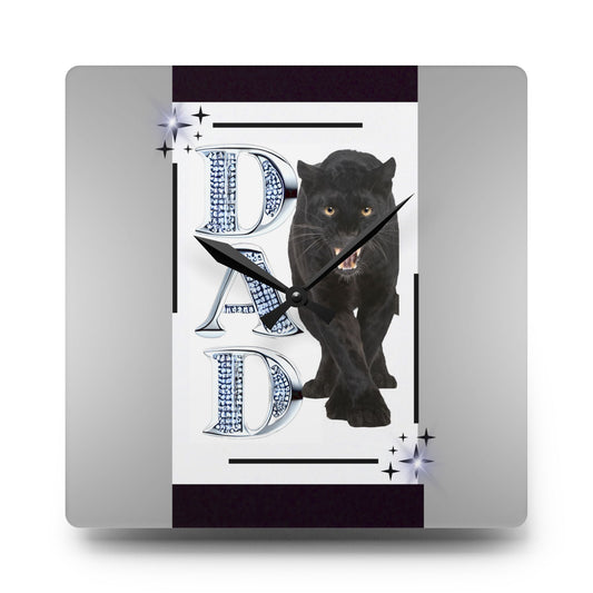 Dad Acrylic Wall Clock