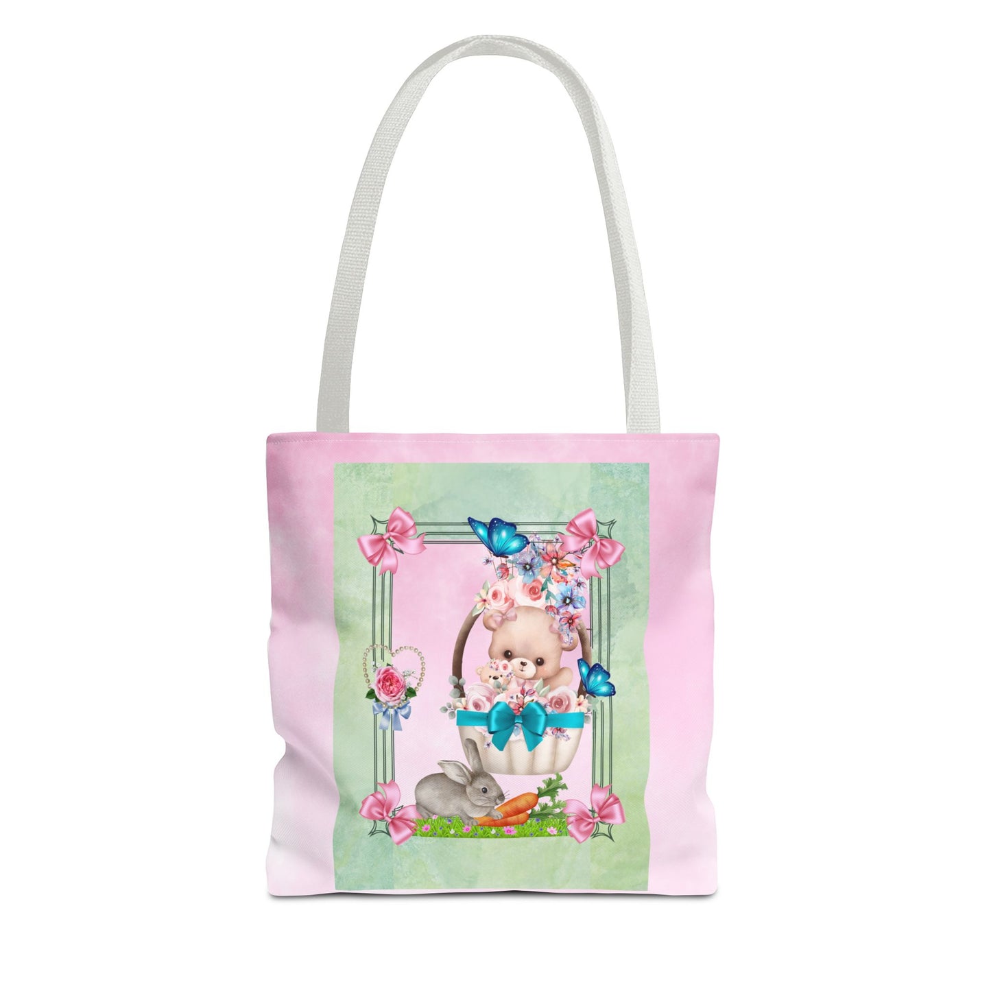 Flower Bear Tote Bag