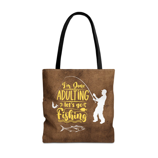 Lets Go Fishing Tote Bag