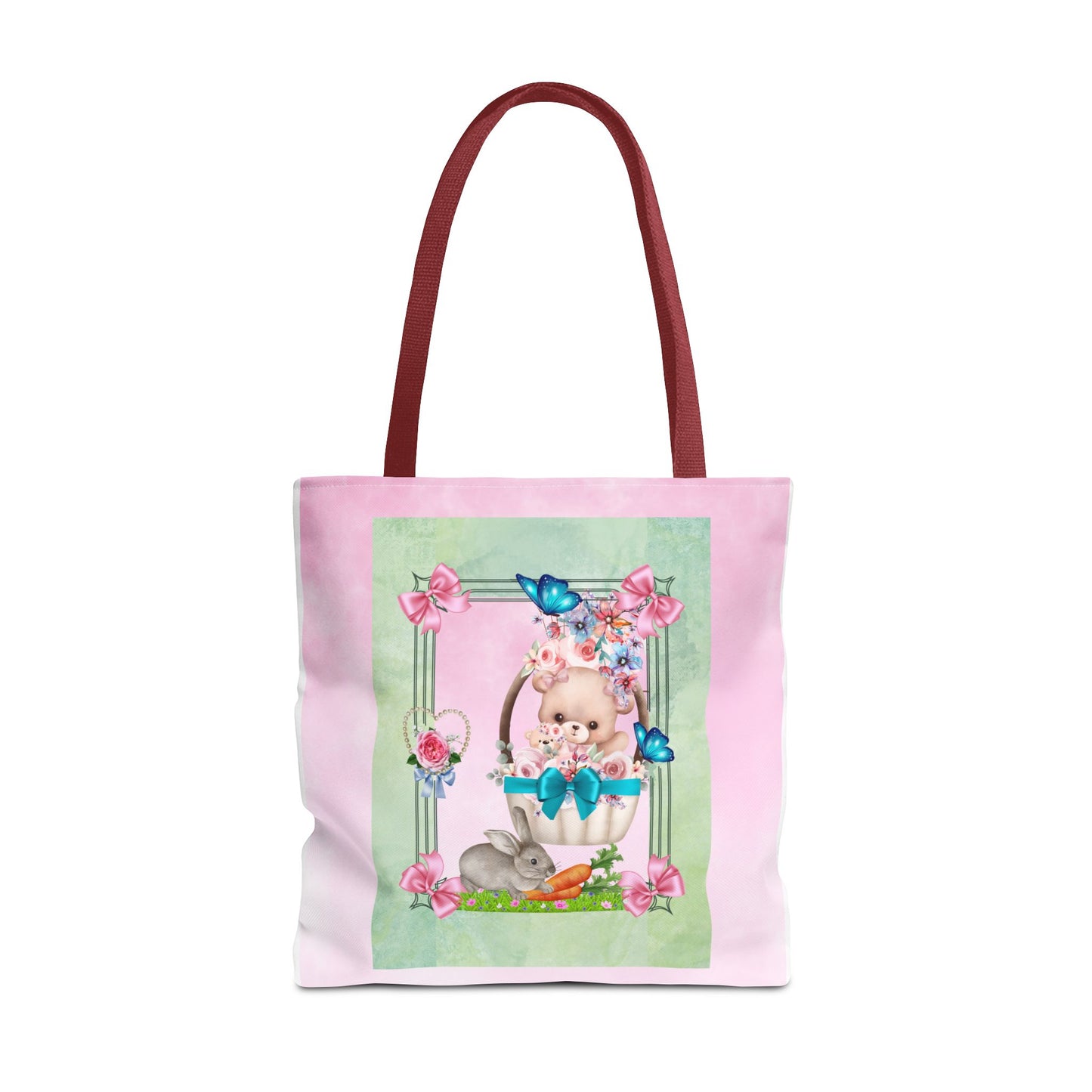 Flower Bear Tote Bag