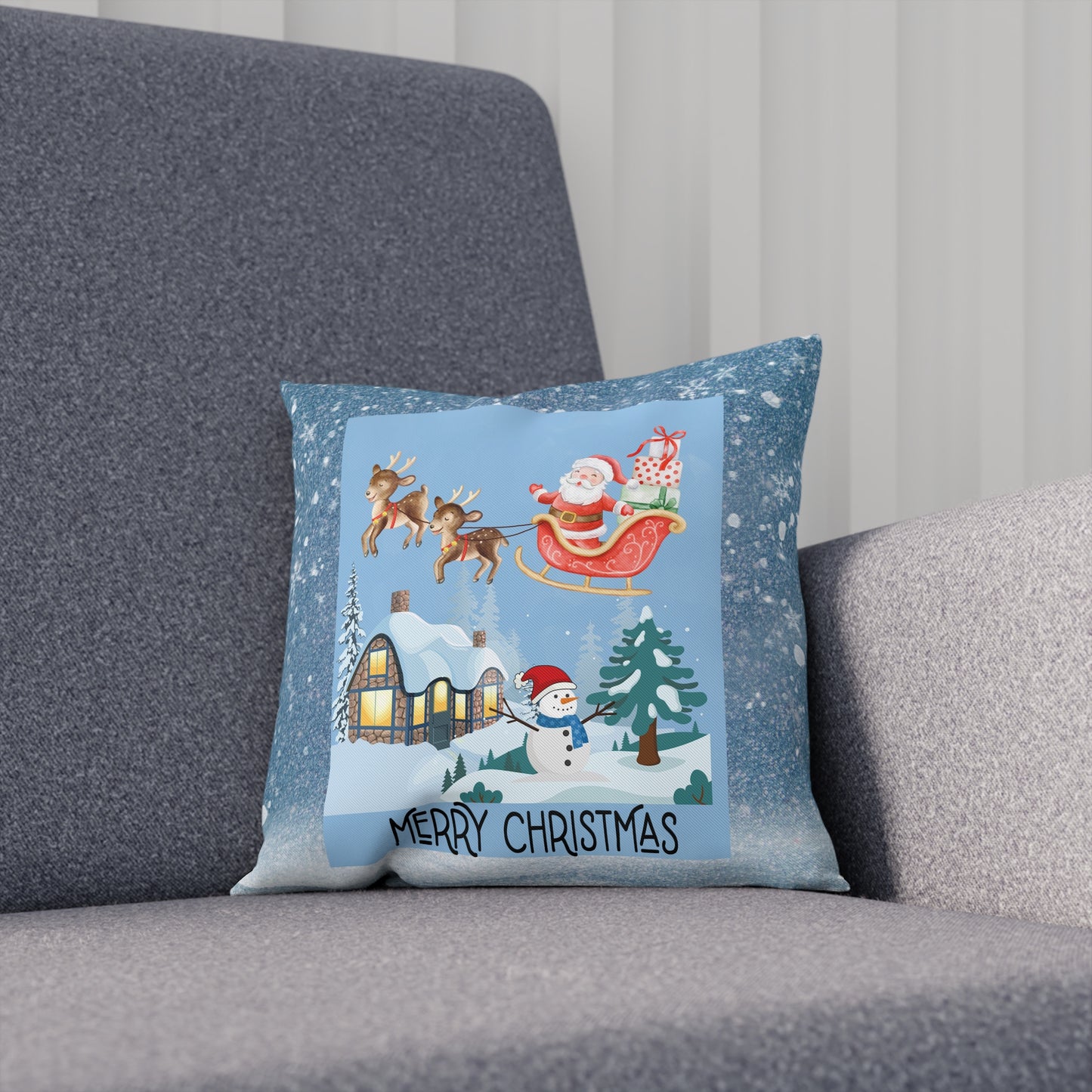 Sleigh Christmas Pillow