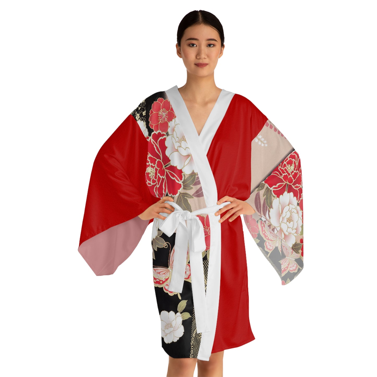 Long Sleeve Kimono Robe (AOP)