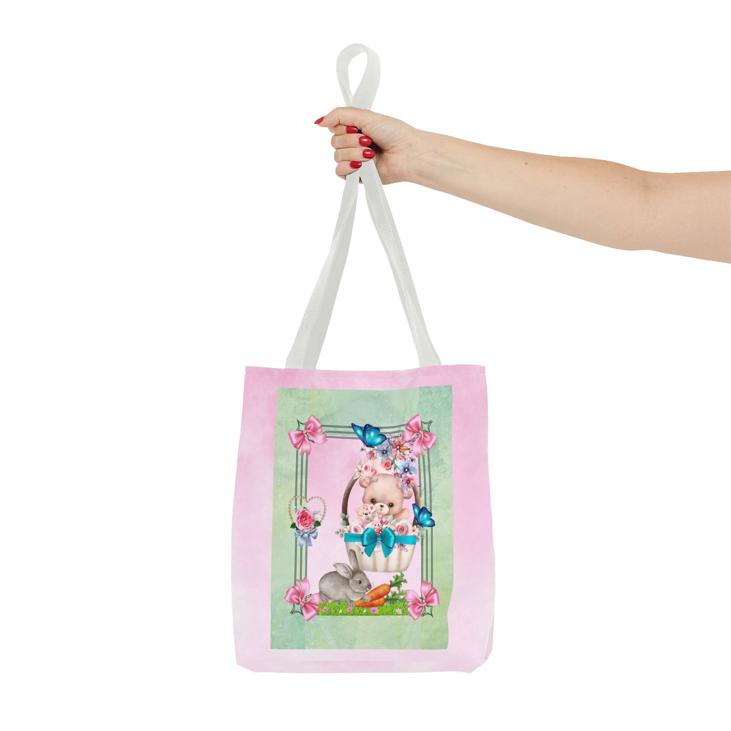 Flower Bear Tote Bag