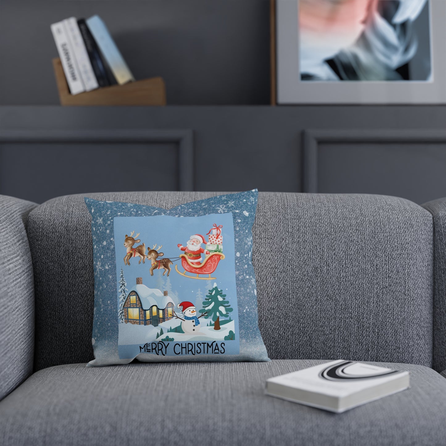 Sleigh Christmas Pillow