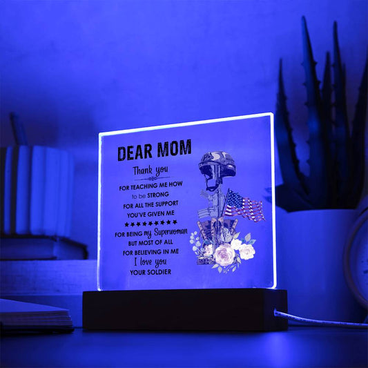 For Mom | Printed Square Acrylic Plaque